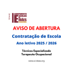 Aviso de Abertura de Concurso de Contratação de Escola